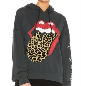 daydreamer Rolling Stones leopard / cheetah hoodie